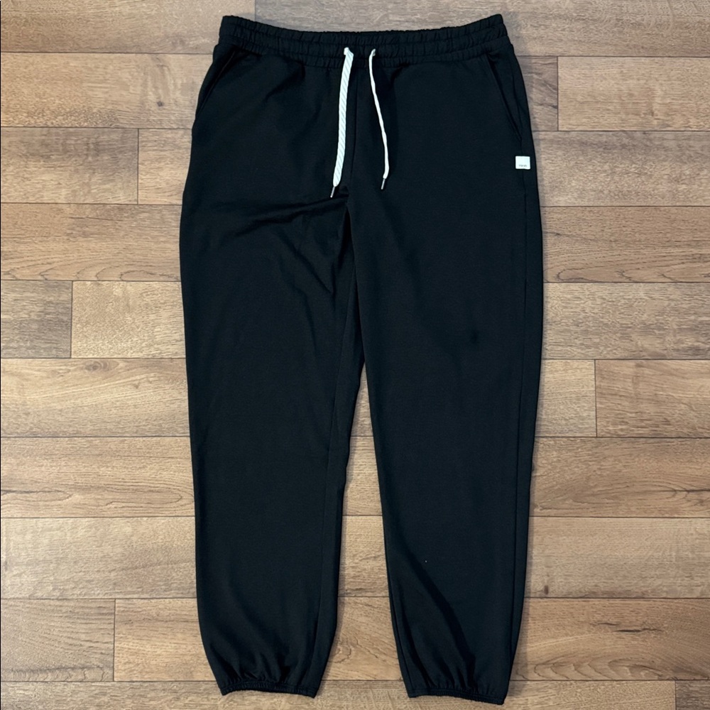 Vuori Size Large Men’s Ponto Performance Pant Black Heather Workout Training Gym - Picture 1 of 12